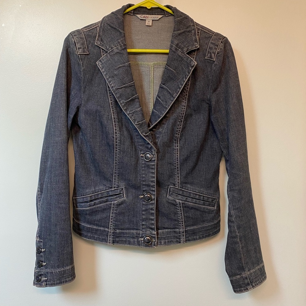 CAbi Lucy Jean Jacket size M